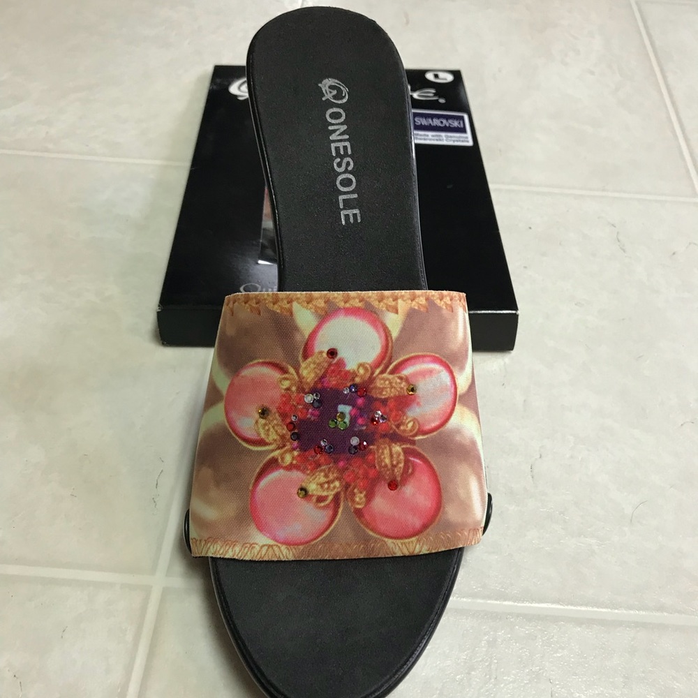 OneSole NIB Swarovski Crystal Pink Passion Top